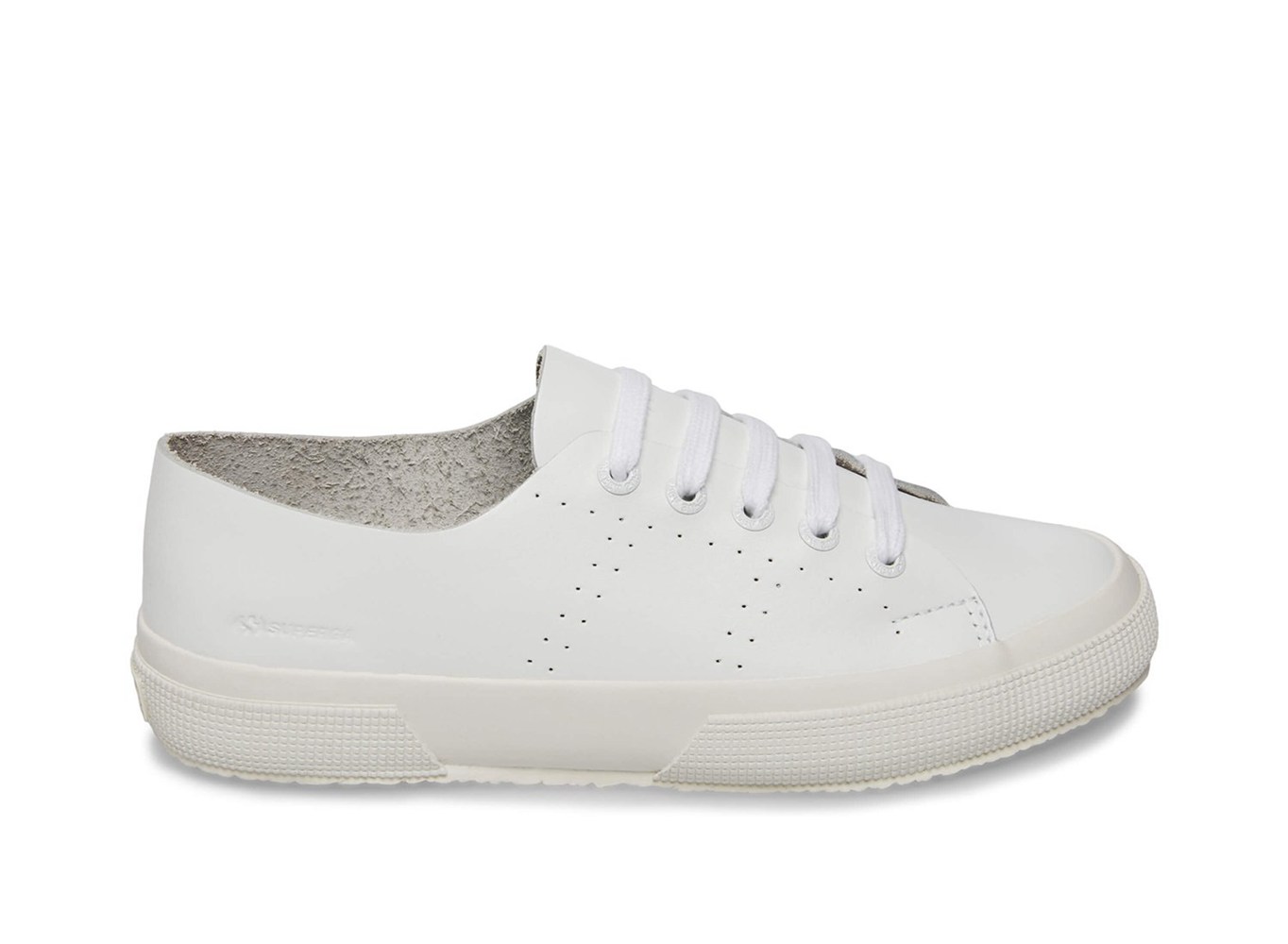 Tenis Feminino Branco - Superga 2750 Rawcutleatheru Couro - HUCBI-6730